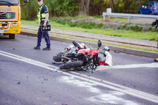 wypadek motocykla ksawerow