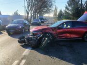 Zderzenie motocykla z autem. Utrudnienia w ruchu