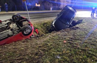 Groźny wypadek w Hucie Dłutowskiej. Sprawca był pijany
